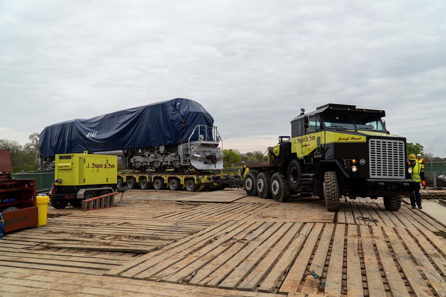 Heavy Haul Cargo Hydraulic Transport Trailer