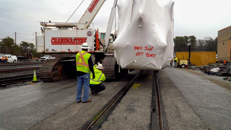 Heavy Haul Specialized Rail Equipment Port of Baltimore to Amtrak