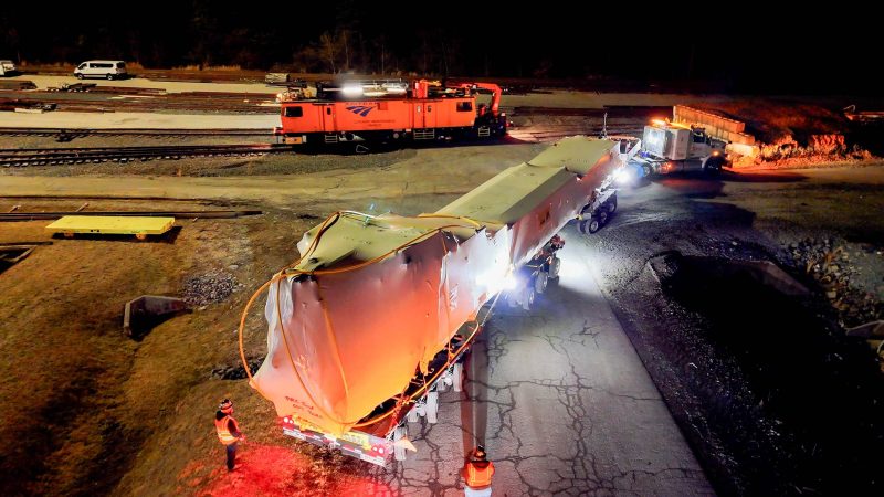 Heavy Haul Specialized Rail Equipment Port of Baltimore to Amtrak