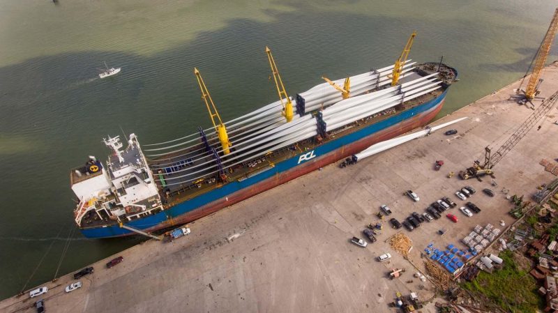 wind blade transport logistics - heavy haul cargo