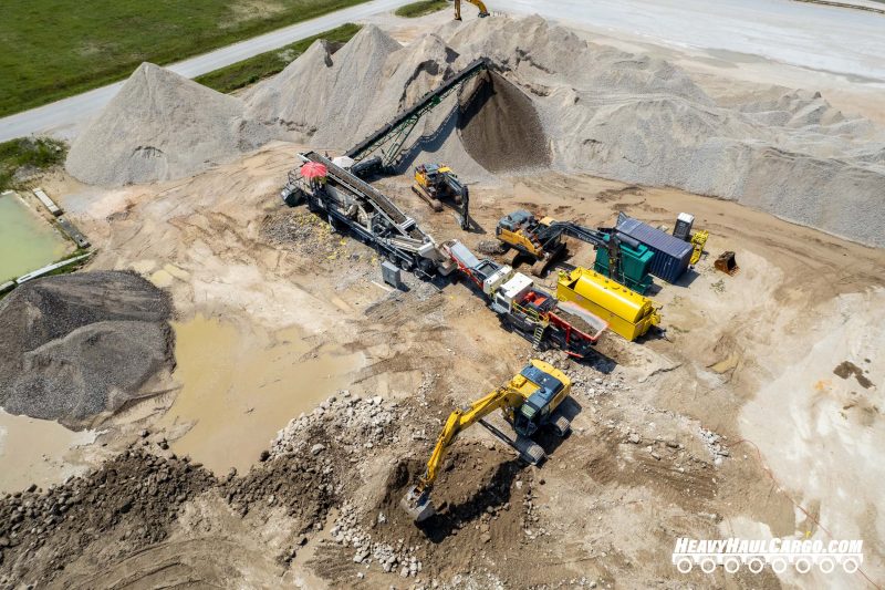 Crushed Concrete Aggregate for Heavy Haul Cargo Operations