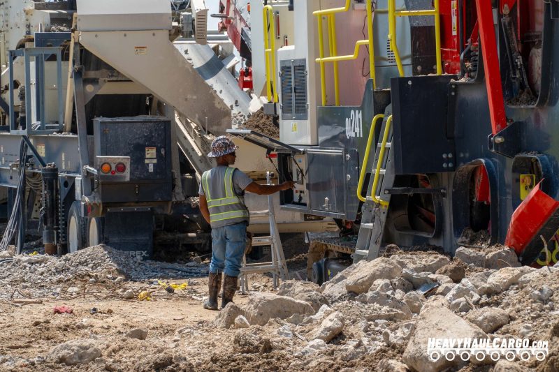 Crushed Concrete Aggregate for Heavy Haul Cargo Operations