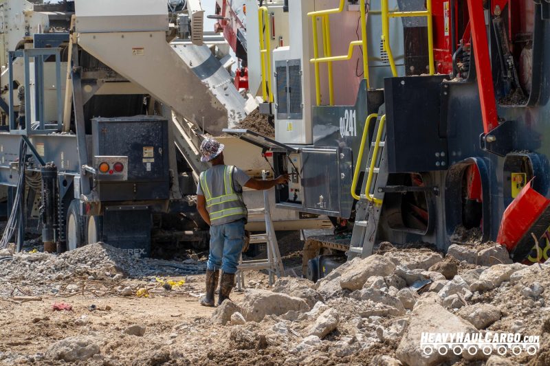 Crushed Concrete Aggregate for Heavy Haul Cargo Operations