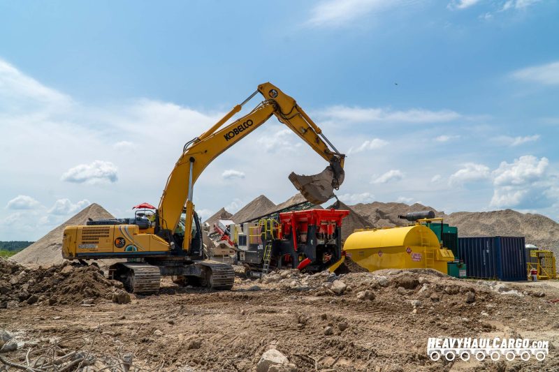 Crushed Concrete Aggregate for Heavy Haul Cargo Operations