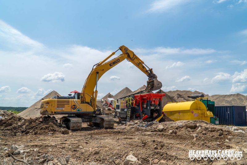 Crushed Concrete Aggregate for Heavy Haul Cargo Operations