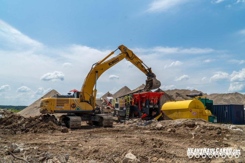 Crushed Concrete Aggregate for Heavy Haul Cargo Operations