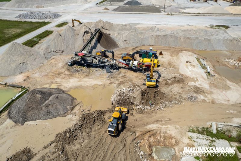 Crushed Concrete Aggregate for Heavy Haul Cargo Operations