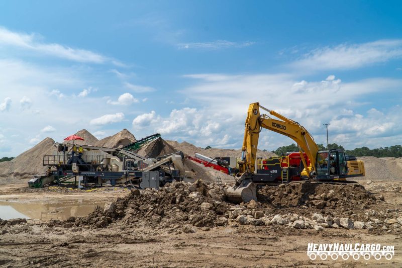 Crushed Concrete Aggregate for Heavy Haul Cargo Operations