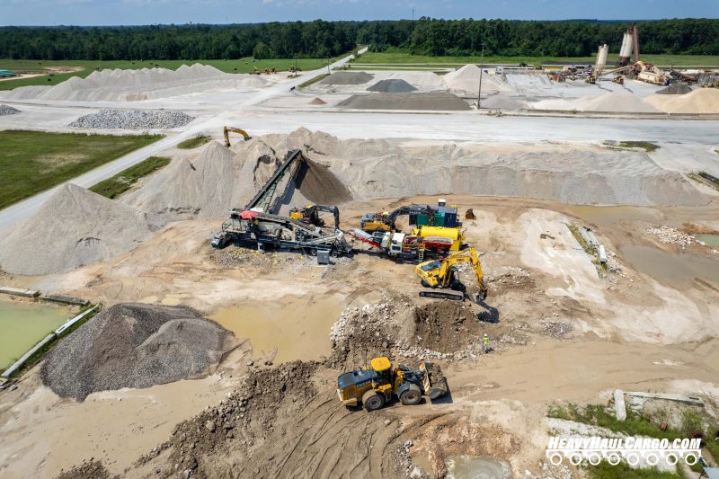 Crushed Concrete Aggregate for Heavy Haul Cargo Operations