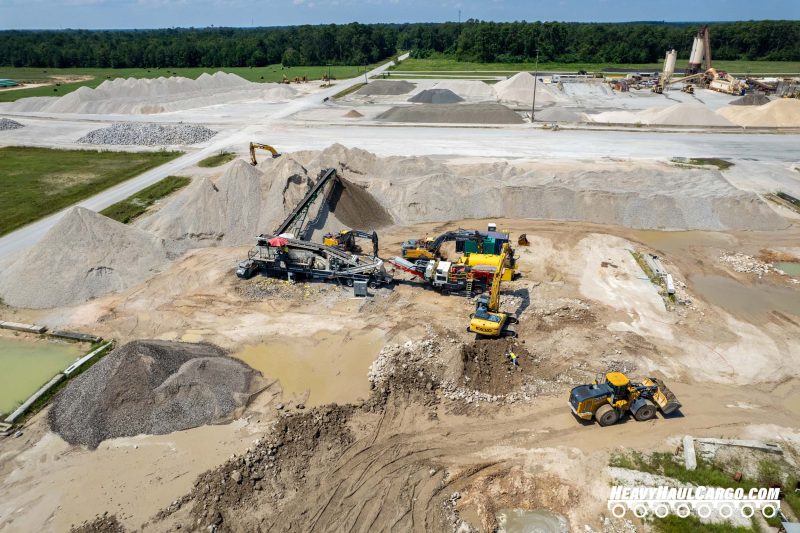 Crushed Concrete Aggregate for Heavy Haul Cargo Operations