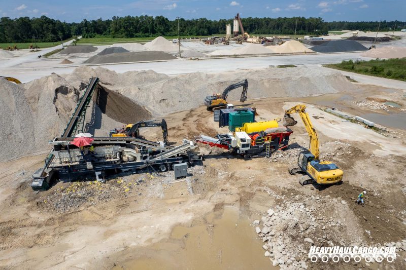 Crushed Concrete Aggregate for Heavy Haul Cargo Operations