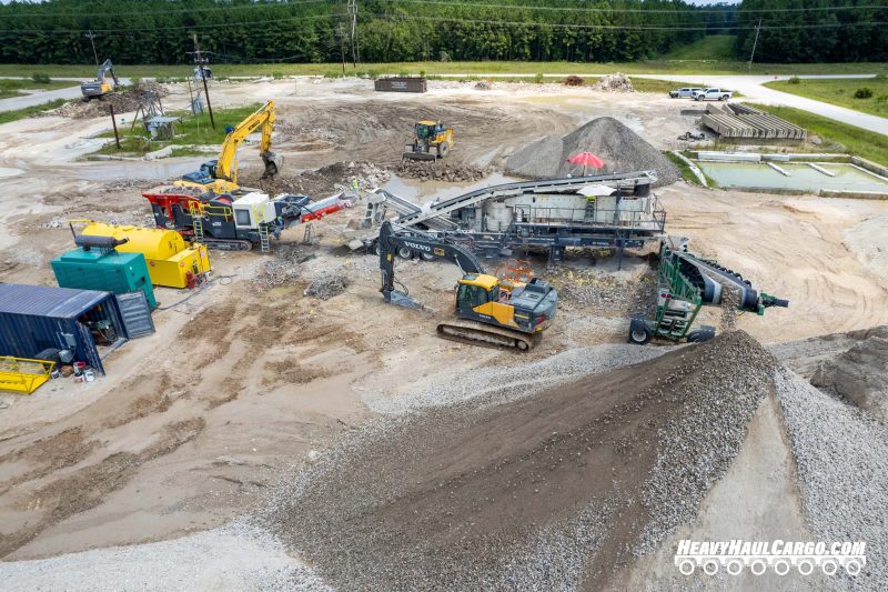Crushed Concrete Aggregate for Heavy Haul Cargo Operations
