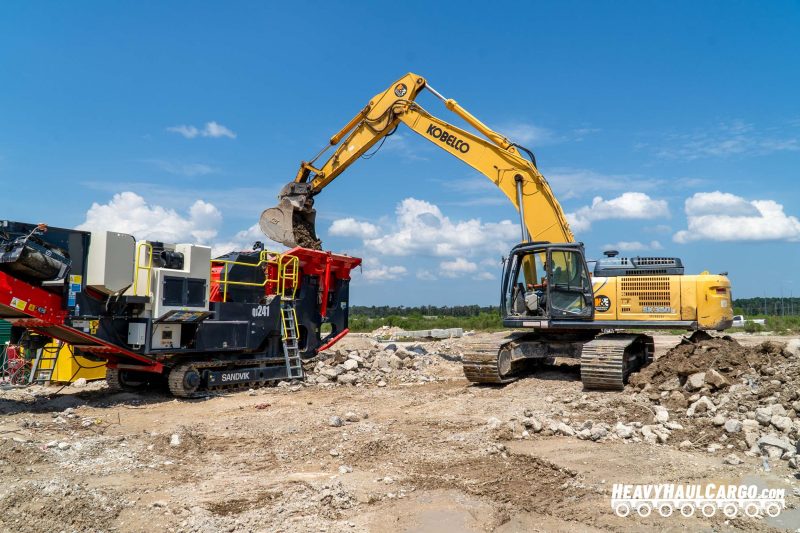 Crushed Concrete Aggregate for Heavy Haul Cargo Operations