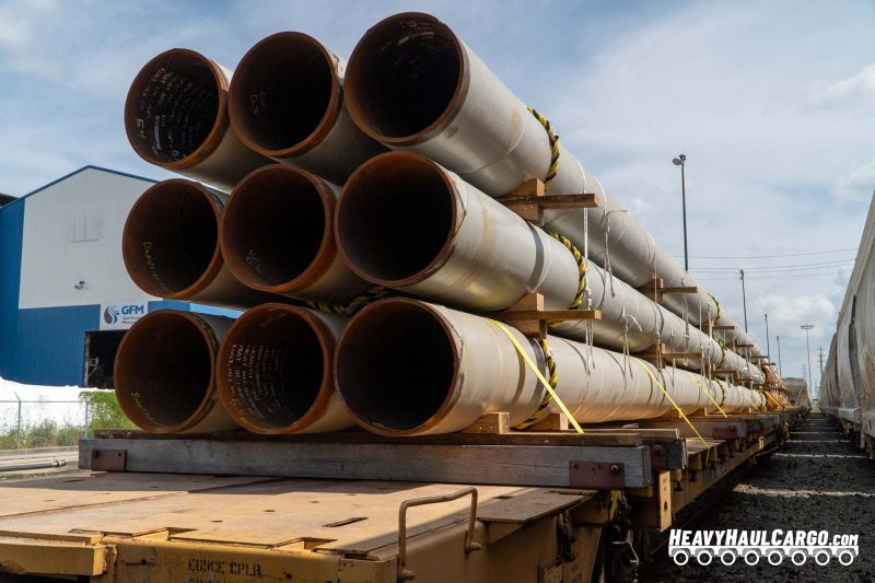 pilings by rail