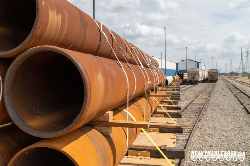 pilings by rail